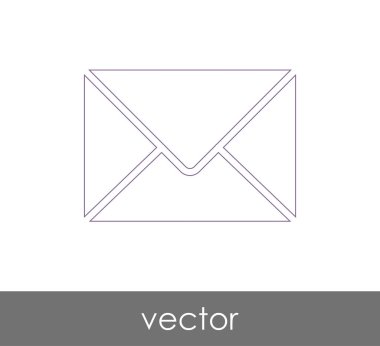 Vektör çizim, zarf simgesi, işareti  