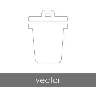 çöp kutusu simgesini