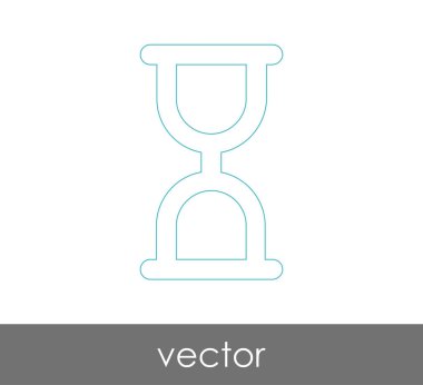 Kum saati simgesi illüstrasyon 