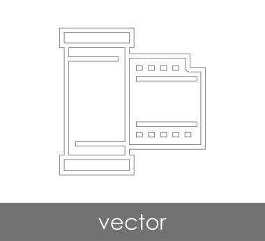 web tasarım ve uygulamalar için film simgesi