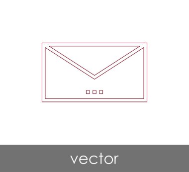 Vektör çizim, zarf simgesi, işareti  