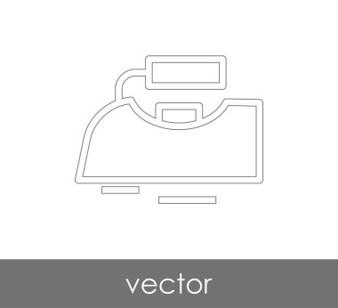 vektör çizim tasarım demir simgesinin