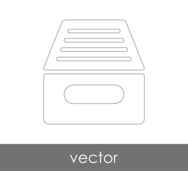 vektör çizim tasarım Arşiv simgesinin