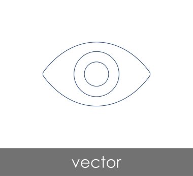göz grafik simgesini, vektör çizim