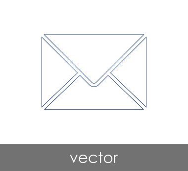 Vektör çizim, zarf simgesi, işareti  