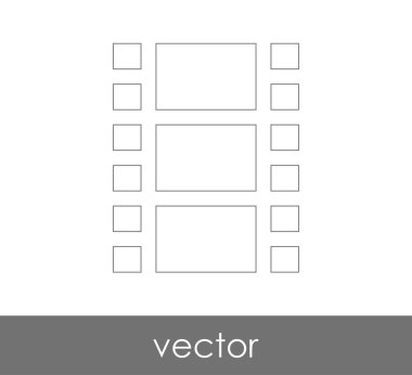 web tasarım ve uygulamalar için film simgesi