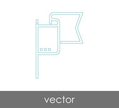 web tasarım ve uygulamalar için bayrak simgesi