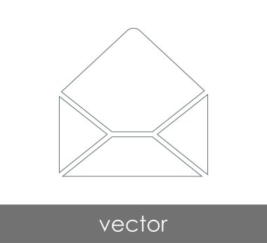 Vektör çizim, zarf simgesi, işareti  