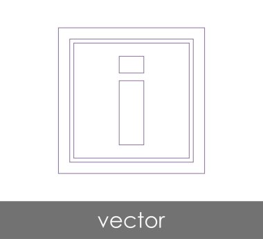 vektör çizim tasarım bilgi işareti simgesi