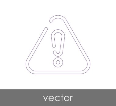 ünlem işareti simgesi, vektör çizim