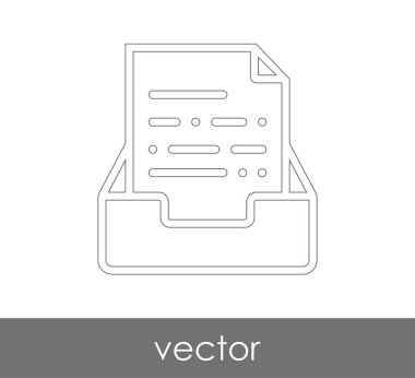 vektör çizim tasarım Arşiv simgesinin