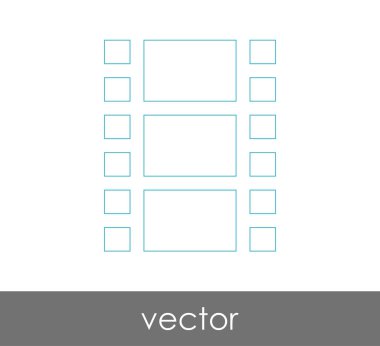 web tasarım ve uygulamalar için film simgesi