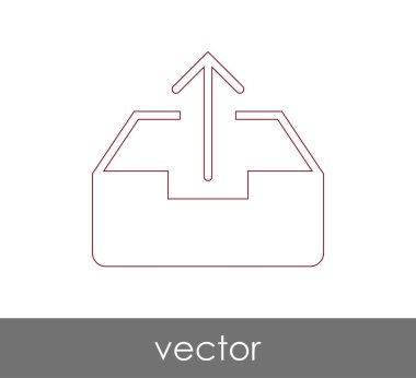 vektör çizim tasarım Arşiv simgesinin