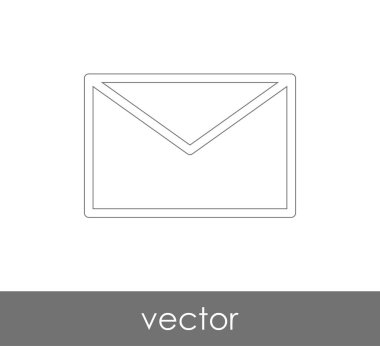 Vektör çizim, zarf simgesi, işareti  