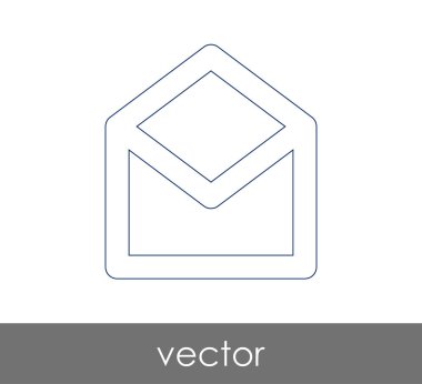 Vektör çizim, zarf simgesi, işareti  