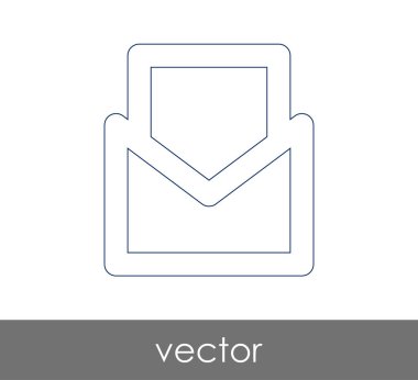 Vektör çizim, zarf simgesi, işareti  