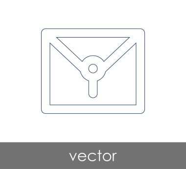 Vektör çizim, zarf simgesi, işareti  