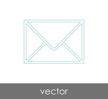 Vektör çizim, zarf simgesi, işareti  