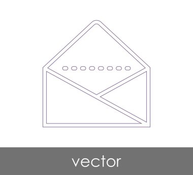 Vektör çizim, zarf simgesi, işareti  