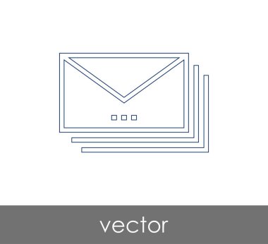 Vektör çizim, zarf simgesi, işareti  