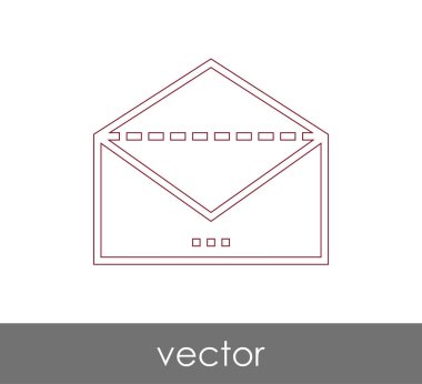 Vektör çizim, zarf simgesi, işareti  