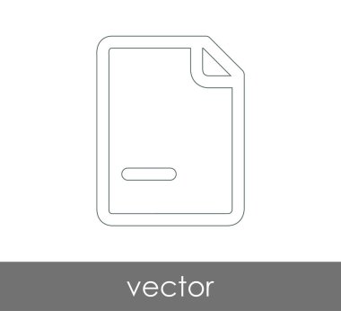 web tasarım ve uygulamalar için belge simgesi