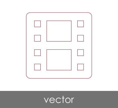 web tasarım ve uygulamalar için film simgesi