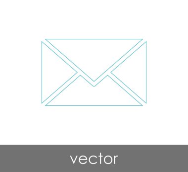 Vektör çizim, zarf simgesi, işareti  