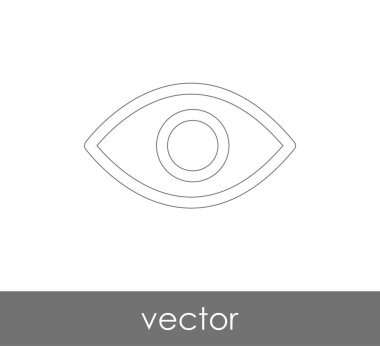 göz grafik simgesini, vektör çizim