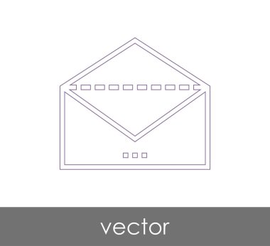 Vektör çizim, zarf simgesi, işareti  