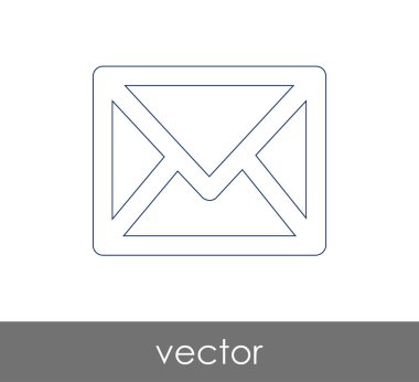 Vektör çizim, zarf simgesi, işareti  