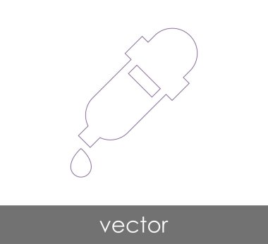 Damlalık tıbbi simge, vektör çizim