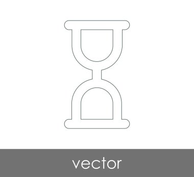 Kum saati simgesi illüstrasyon 