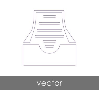 vektör çizim tasarım Arşiv simgesinin