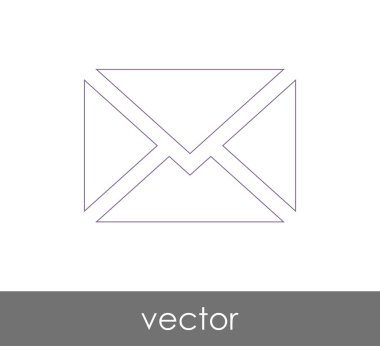 Vektör çizim, zarf simgesi, işareti  