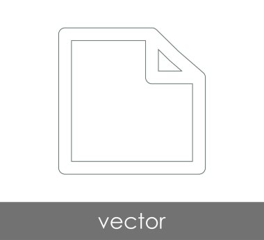 web tasarım ve uygulamalar için belge simgesi