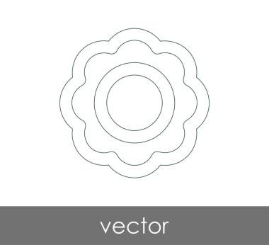 web tasarım ve uygulamalar için çiçek simgesi