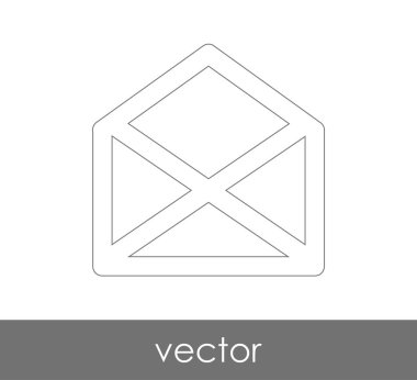 Vektör çizim, zarf simgesi, işareti  