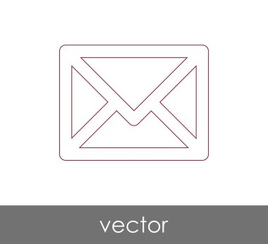 Vektör çizim, zarf simgesi, işareti  