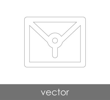 Vektör çizim, zarf simgesi, işareti  