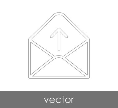 Vektör çizim, zarf simgesi, işareti  