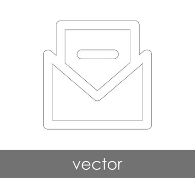 Vektör çizim, zarf simgesi, işareti  