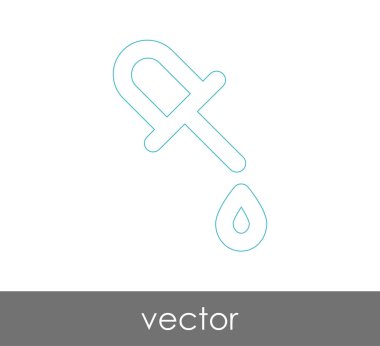 Damlalık tıbbi simge, vektör çizim