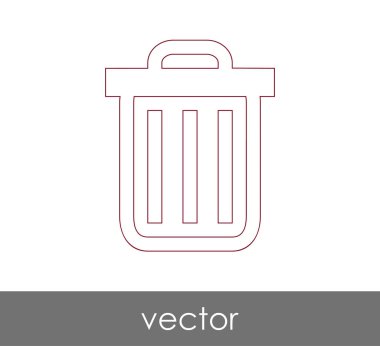 çöp kutusu simgesini