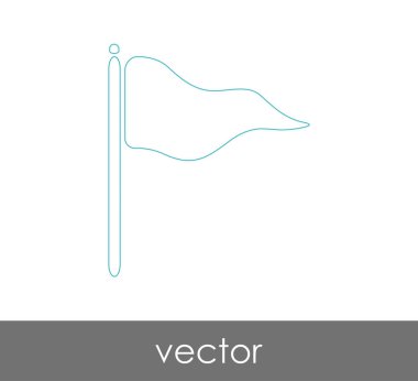 web tasarım ve uygulamalar için bayrak simgesi