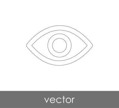 göz grafik simgesini, vektör çizim