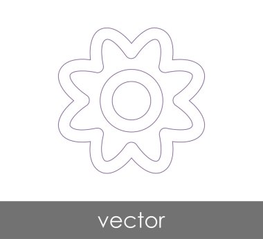 web tasarım ve uygulamalar için çiçek simgesi