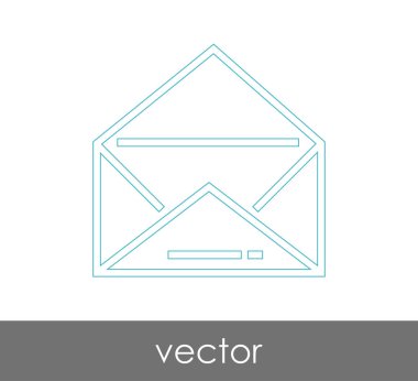Vektör çizim, zarf simgesi, işareti  