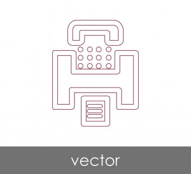 Faks makinesi simgesi