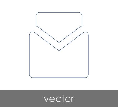 Vektör çizim, zarf simgesi, işareti  